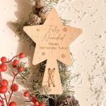 estrella árbol navidad madera