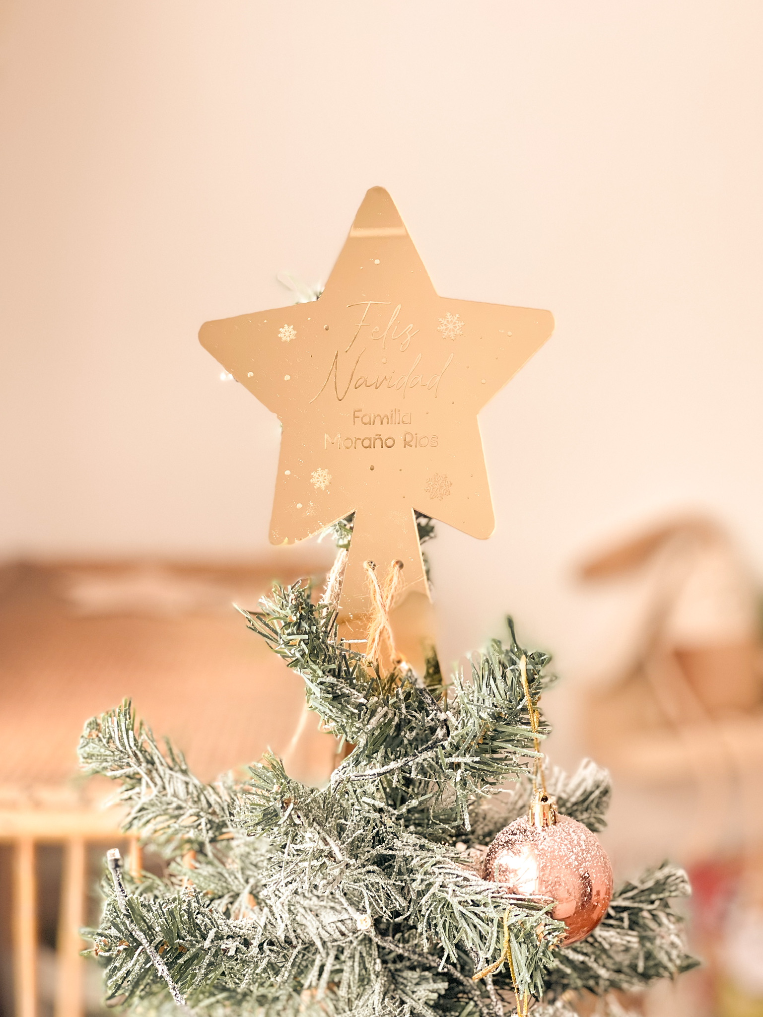 Estrella árbol Navidad Shine