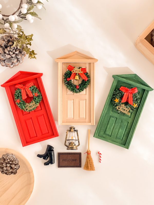 puerta elfo de navidad