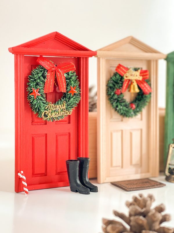 puerta elfo navidad