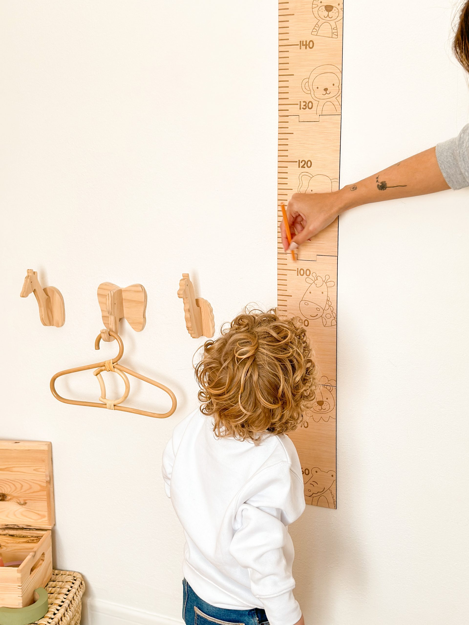 Medidor Infantil Personalizado  Hecho en madera •