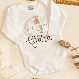 Camiseta/body inicial Bunny personalizada