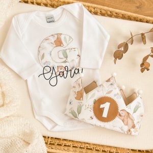 Camiseta/body inicial Bunny personalizada