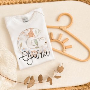 Camiseta inicial estampada niño/a