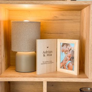 Marco / Libro madera pareja.