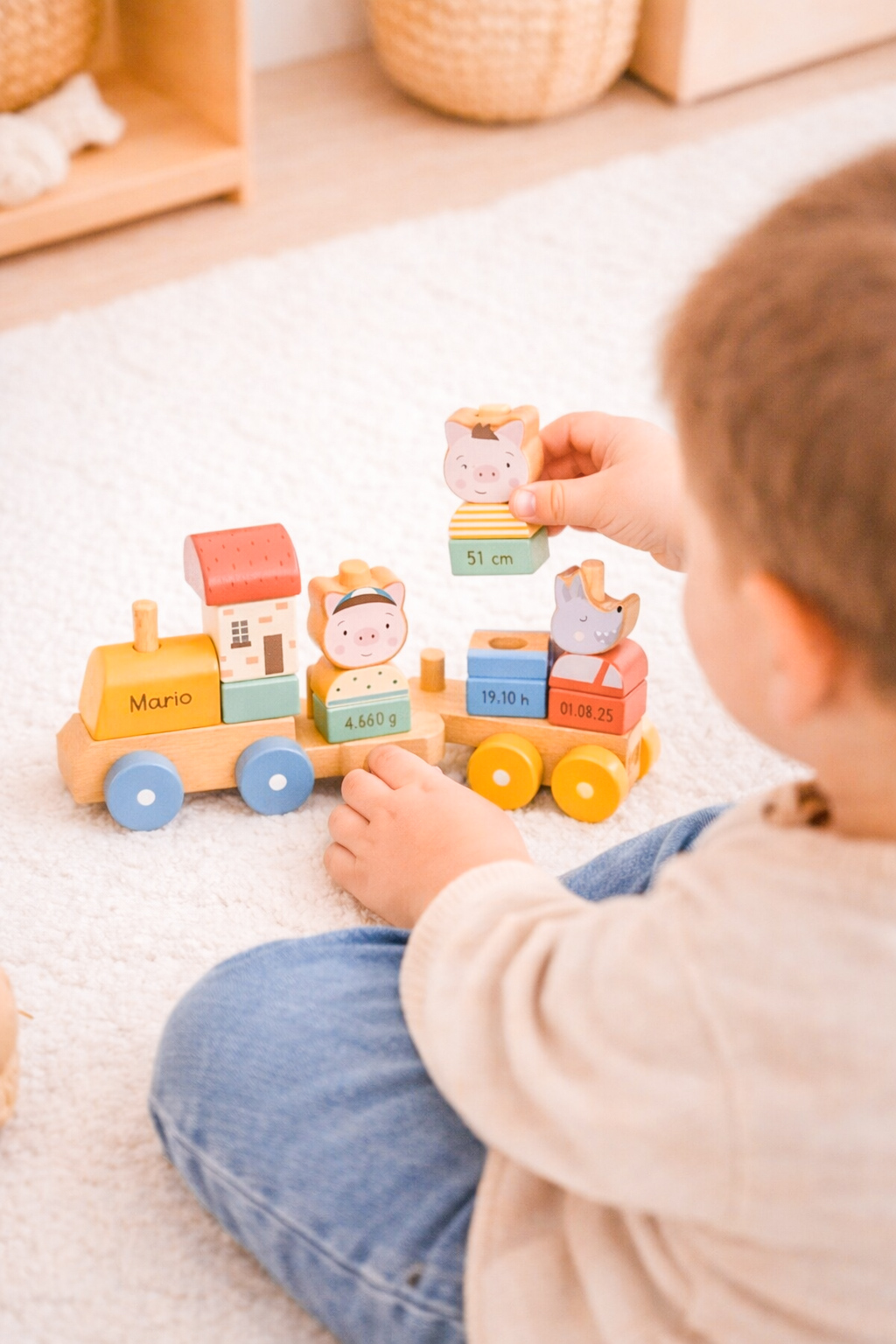 tren nacimiento los tres cerditos.