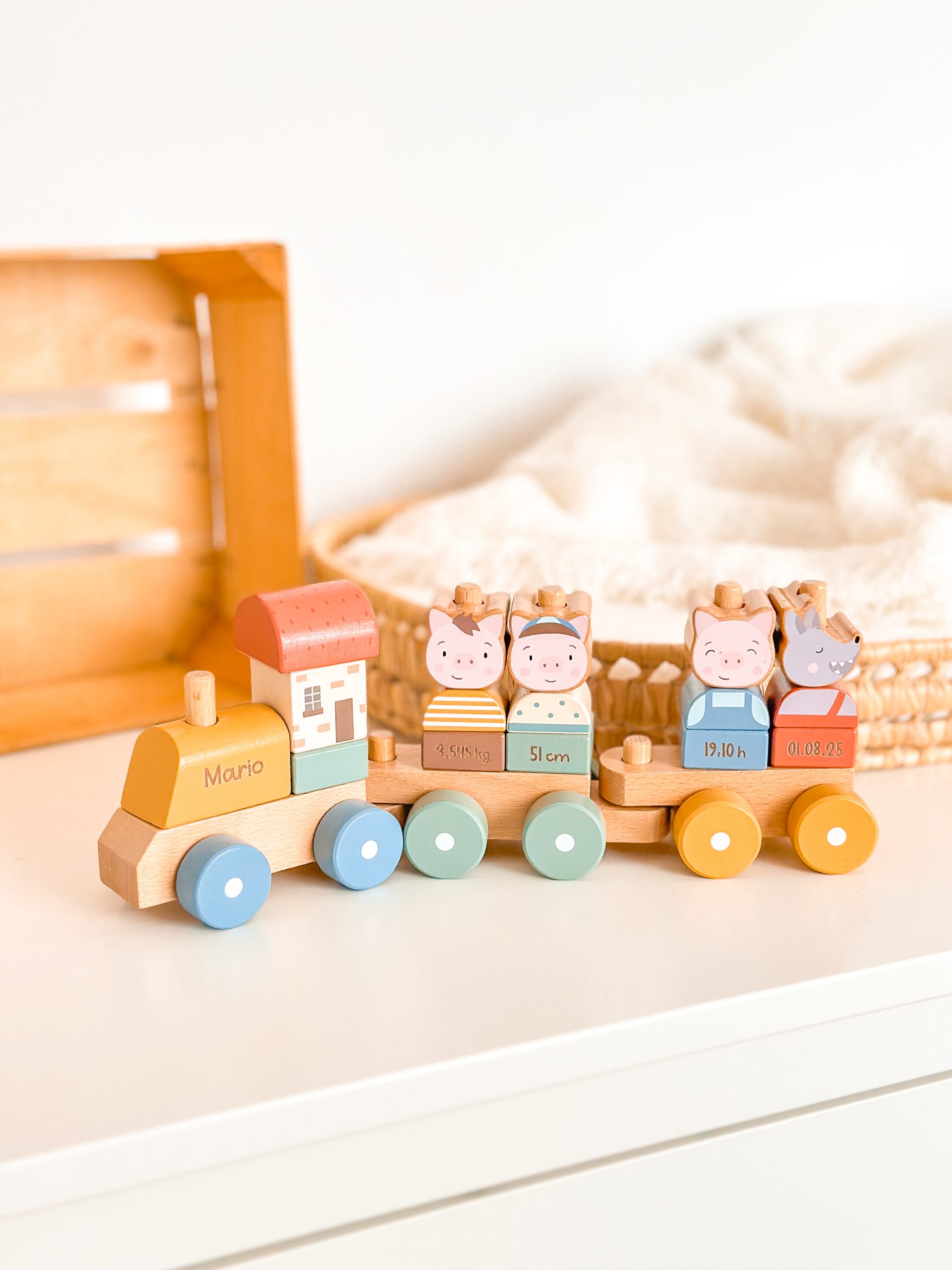 tren nacimiento los tres cerditos.