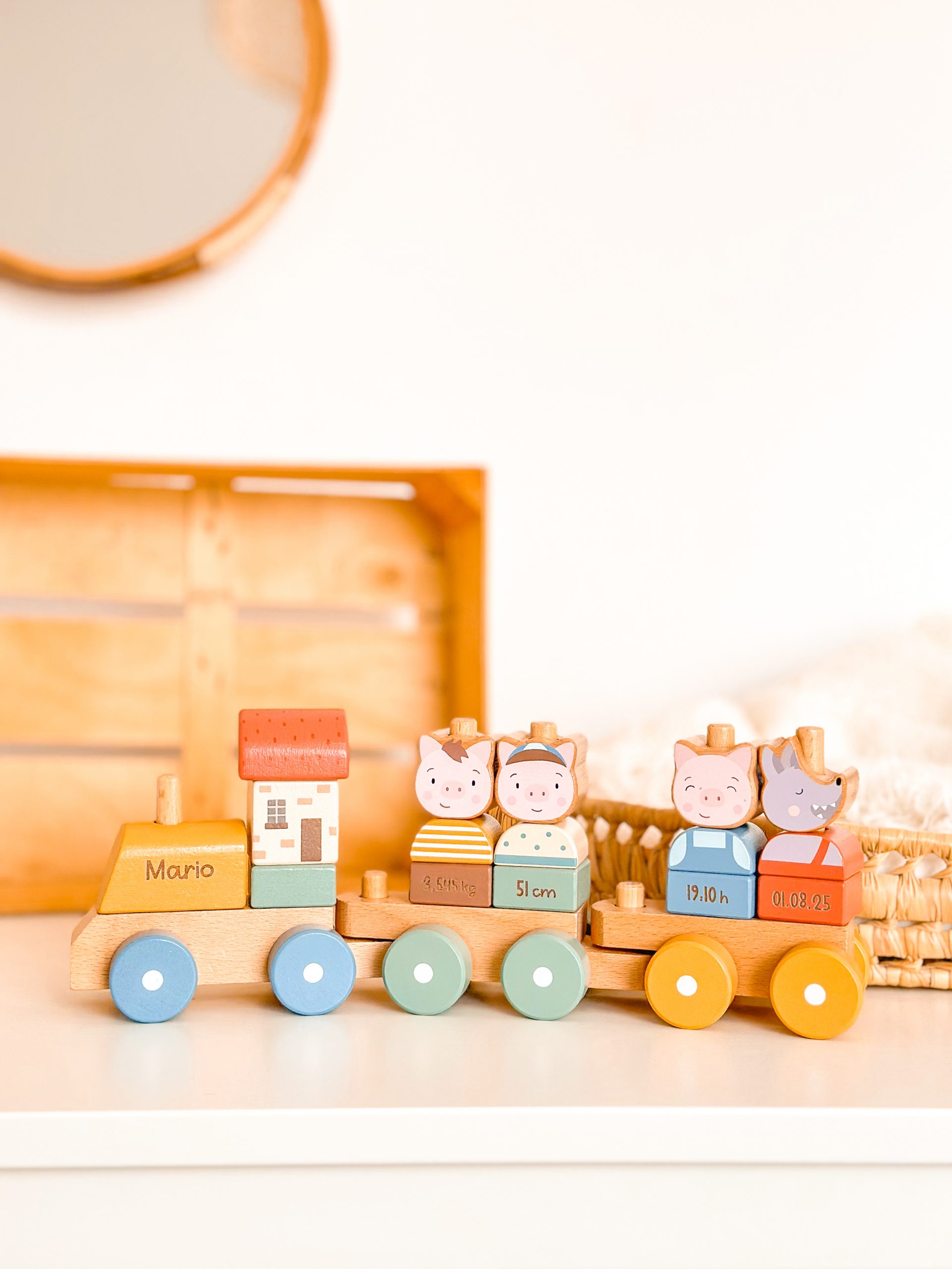 tren nacimiento los tres cerditos.