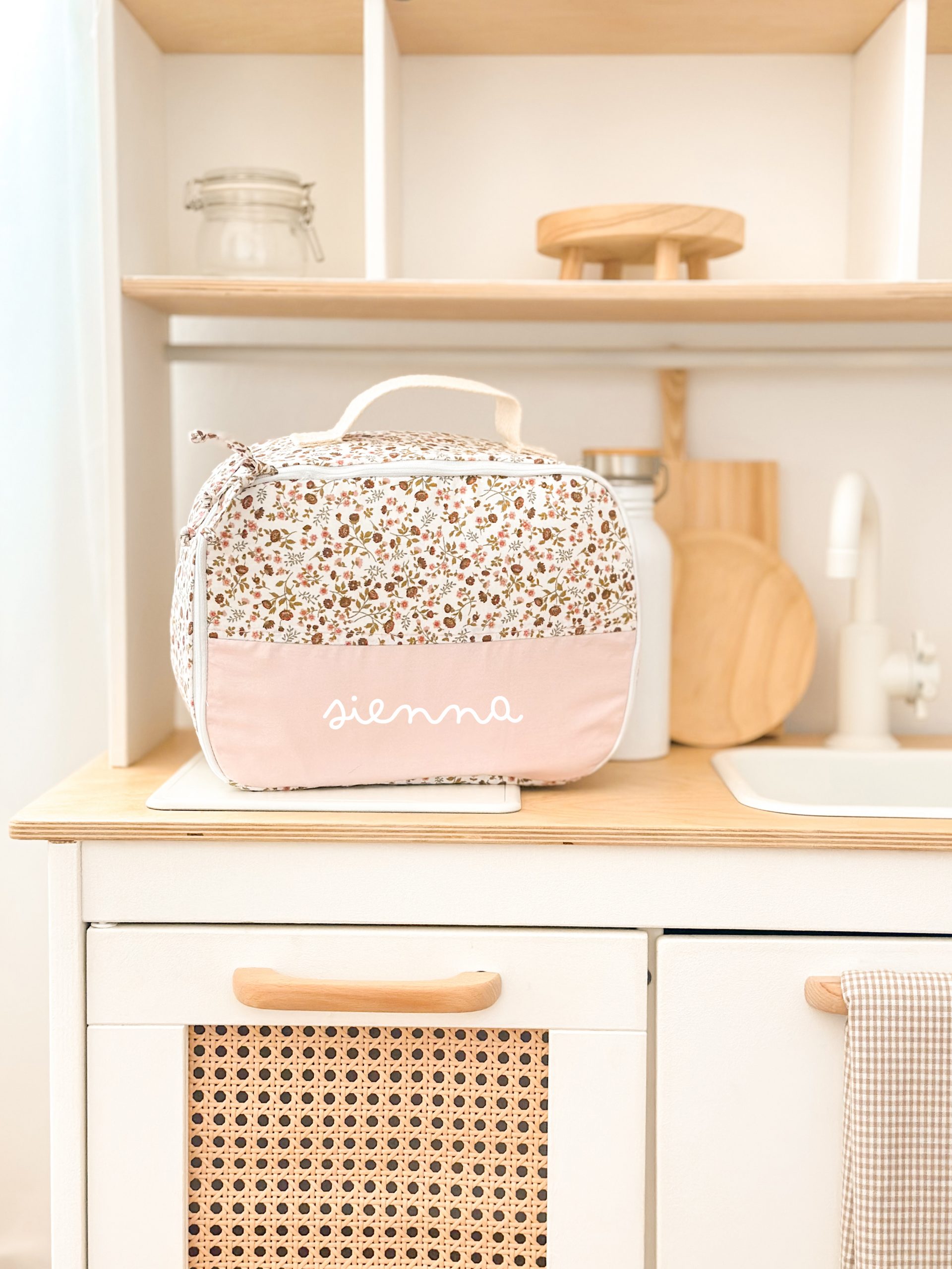 mini nevera portátil flores