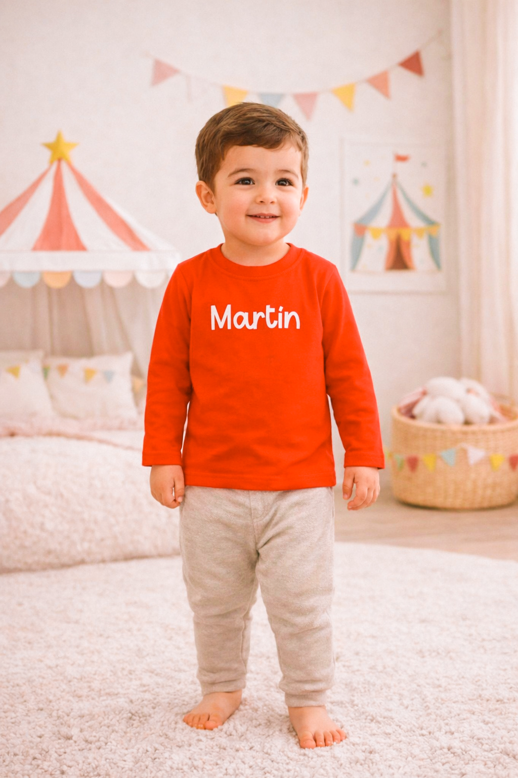 camiseta baby/kids manga larga