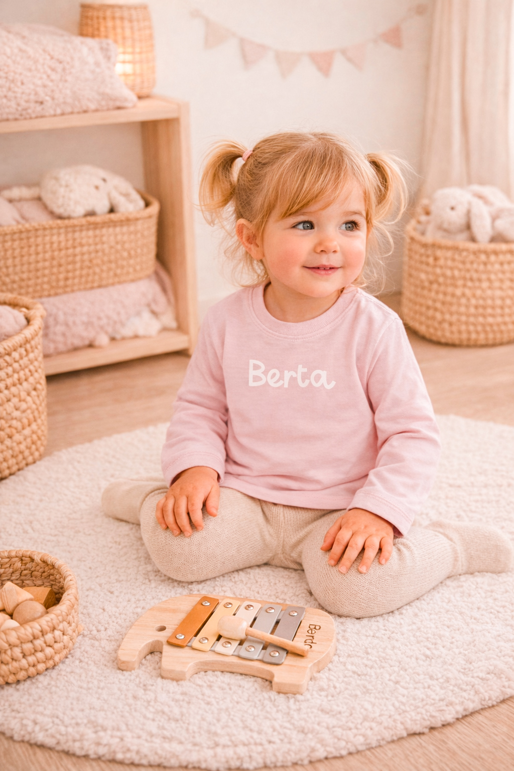 camiseta baby/kids manga larga