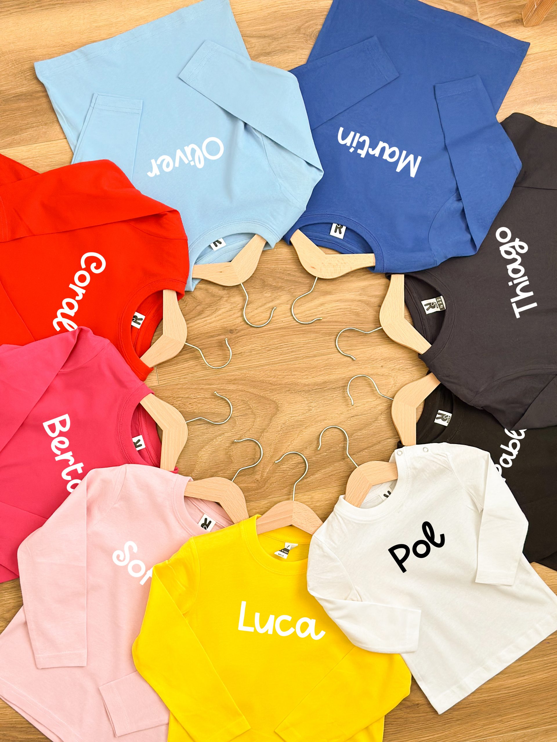 camiseta baby/kids manga larga