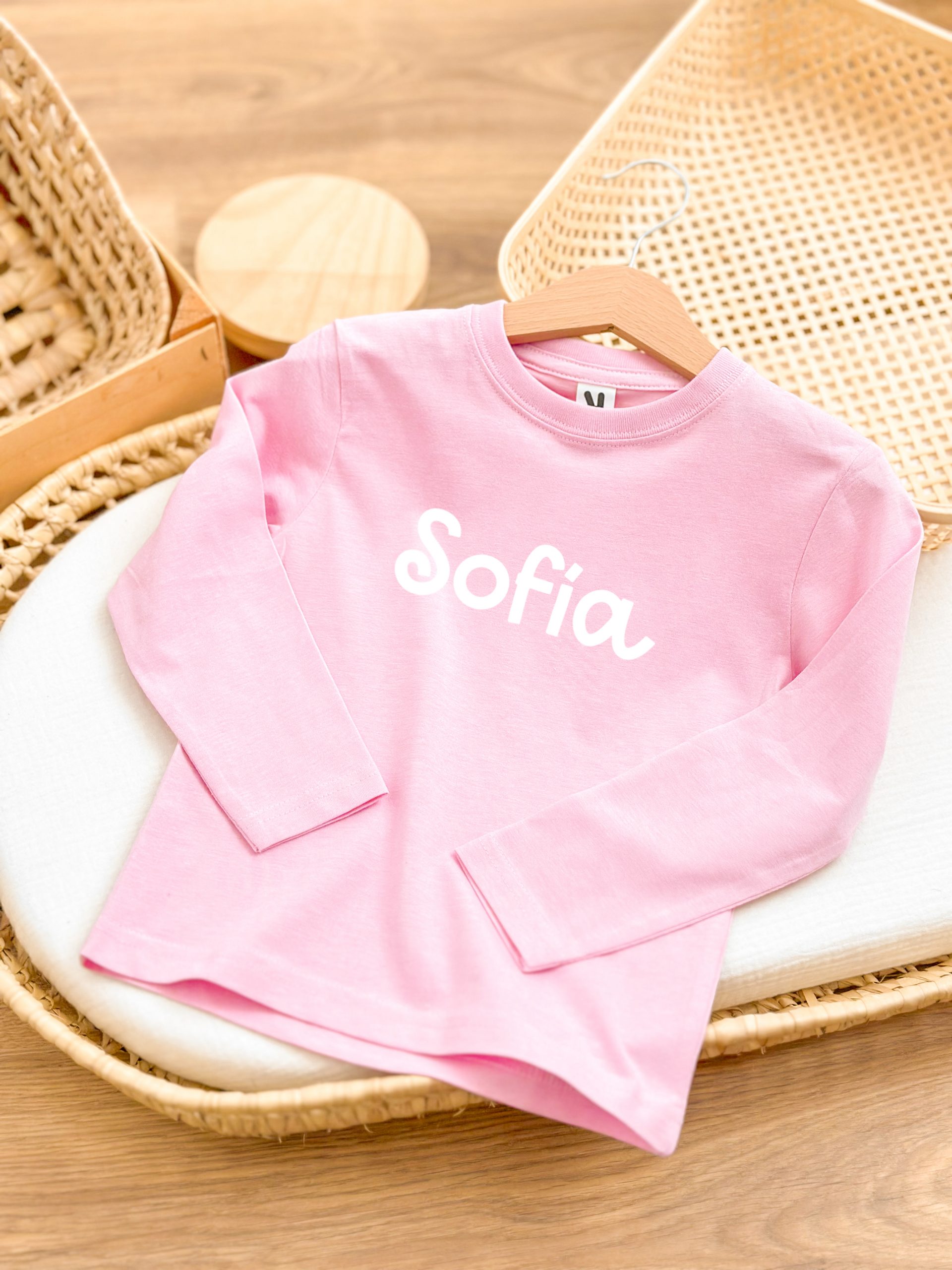 camiseta baby/kids manga larga