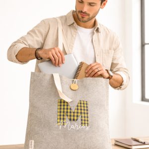Tote bag Inicial Gris