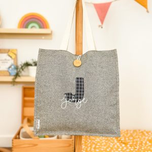 Tote bag Inicial Gris