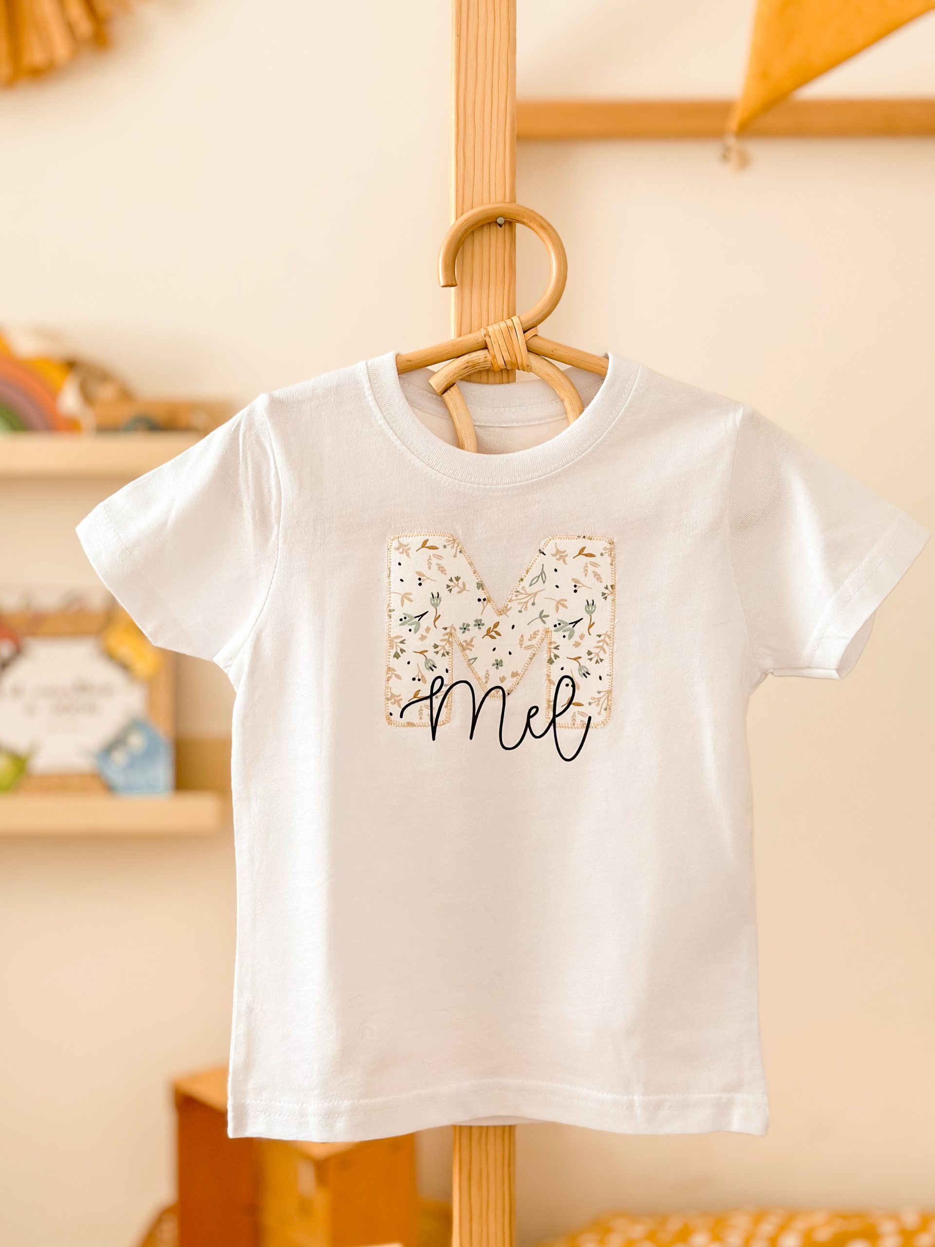 camiseta inicial estampada niño/a