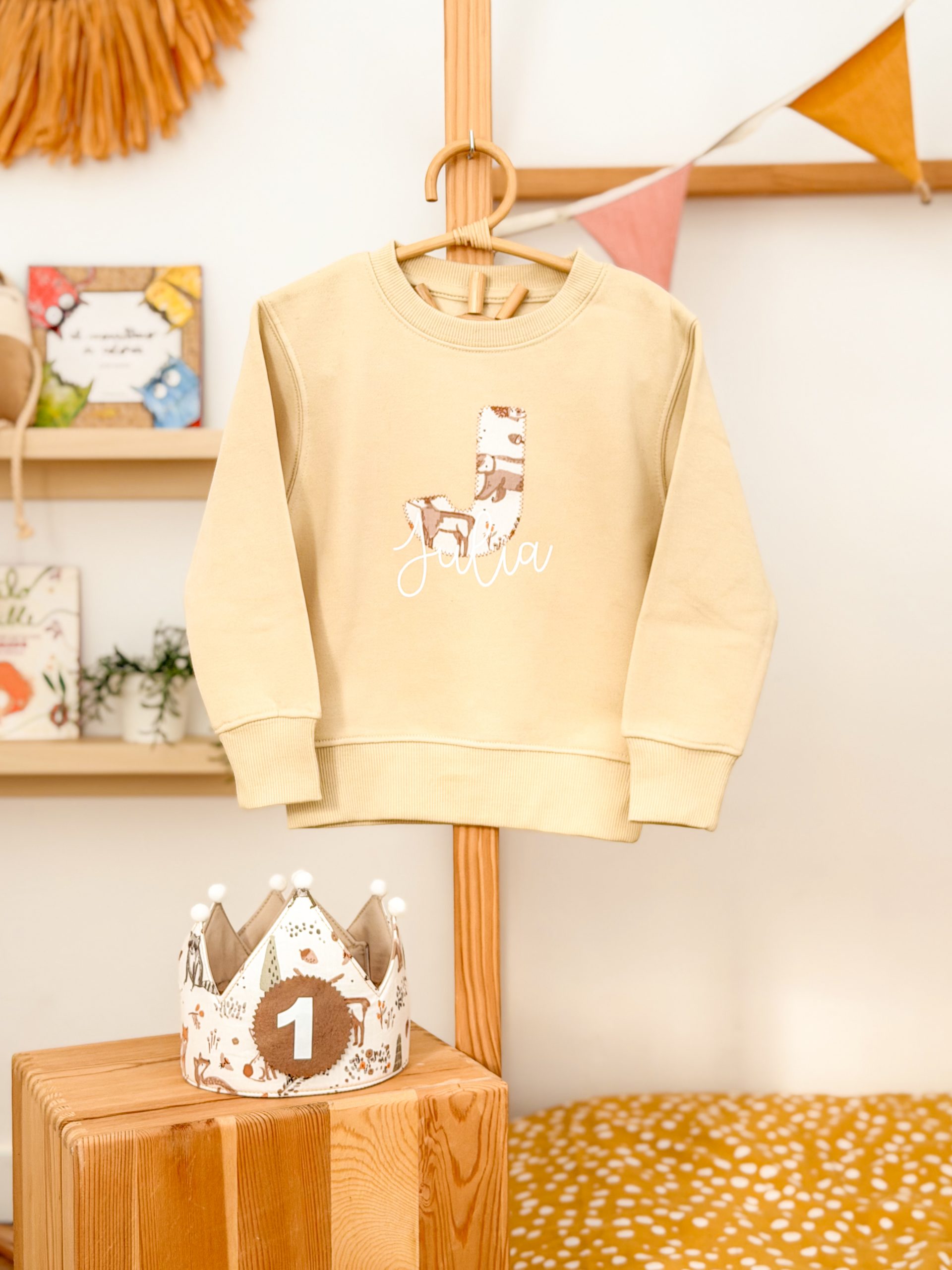 pack cumpleaños sudadera inicial forest