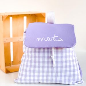 Mochila solapa VICHY LILA